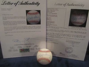 Von Lefty Gomez signierter offizieller American League (braun) Baseball - PSA & JSA - Bild 1 von 12
