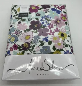 NEW Anne de Solene Paresse Percale 100% Cotton King Duvet Cover Floral 105x93" - Picture 1 of 3