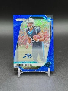 Jonathon Brooks 2024 Panini Prizm FOTL Blue Shimmer #/25 Auto RC Rookie Panthers - Picture 1 of 4