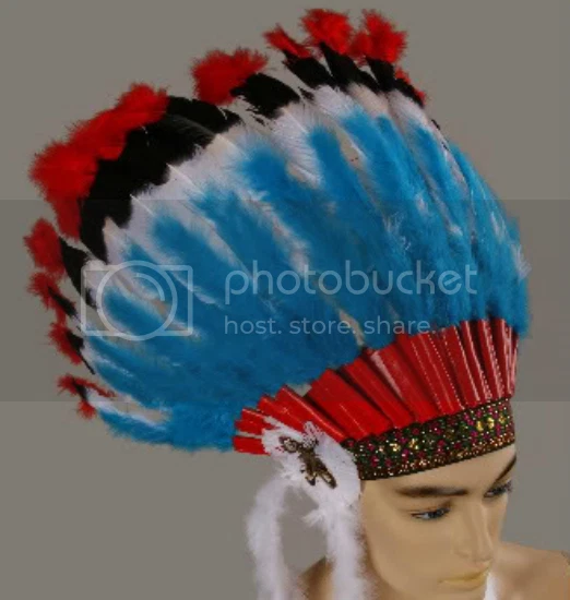 Mens Adult DLX NATIVE AMERICAN Indian Costume Headdress - Image 1 of 1