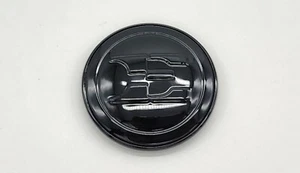 Genuine OEM E Logo Hood All Black High Glossy Emblem For 2018~2023+ Kia Stinger - Picture 1 of 3