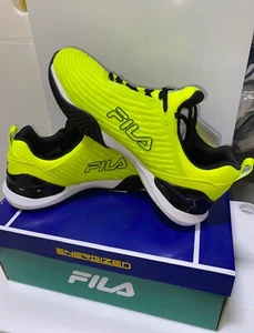 Fila Men’s Speedserve Energized Tennis Shoes Yellow/Black - Picture 1 of 3