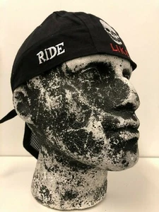 RIDE LIKE HELL BLACK SKULL HEAD WRAP ZANDANA / BANDANA 100% COTTON - Picture 1 of 4