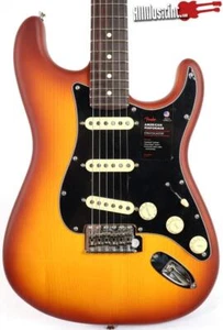 Fender American Performer Spruce Stratocaster Satin Honey Burst Electric Guitar - Picture 1 of 9