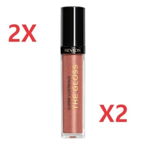 2x New REVLON Lip Gloss High Shine #260 Rosy Future Super Lustrous - .13 oz (x2) - Picture 1 of 12