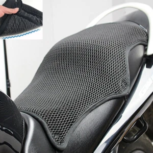 3D Insulation Cushion Motorcycle Scooter Cool Seat Cover Protector Black - Picture 1 of 6