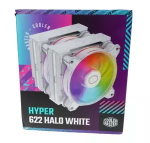 Cooler Master Hyper 622 Halo White Dual Tower CPU Air Cooler - Picture 1 of 13
