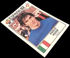 1982 Panini Espana 82 Spain Paolo Rossi Sticker # 50 Italy World Cup