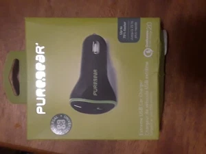 PureGear DUAL USB Chargers 12W - Wall or Car - Qualcomm Quick Charge 2.0 - Picture 1 of 2