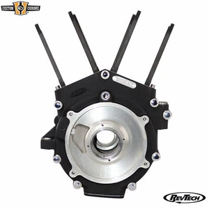 Estuches de motor negros con tachuelas placa de sumidero y herrajes aptos para RevTech3 / cigüeñal - Imagen 1 de 11