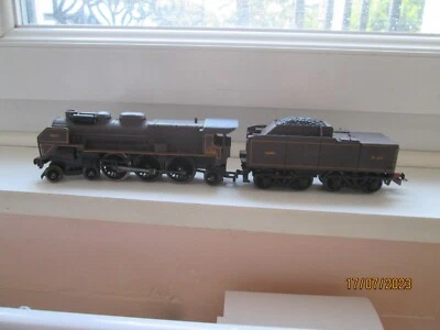 superbe locomotive à vapeur jouef 231 pacifique nord five chocolat roue brunies - Photo 1/4