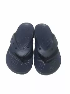 Crocs Iconic Blue Flip Flops Slip On Sandal Men's 4 Womens 6 Shoe - Picture 1 of 6