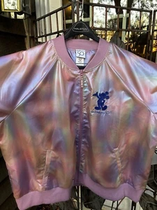 3X Disney World 50th Anniversary Pink Iridescent Windbreaker Jacket NWT - Picture 1 of 18
