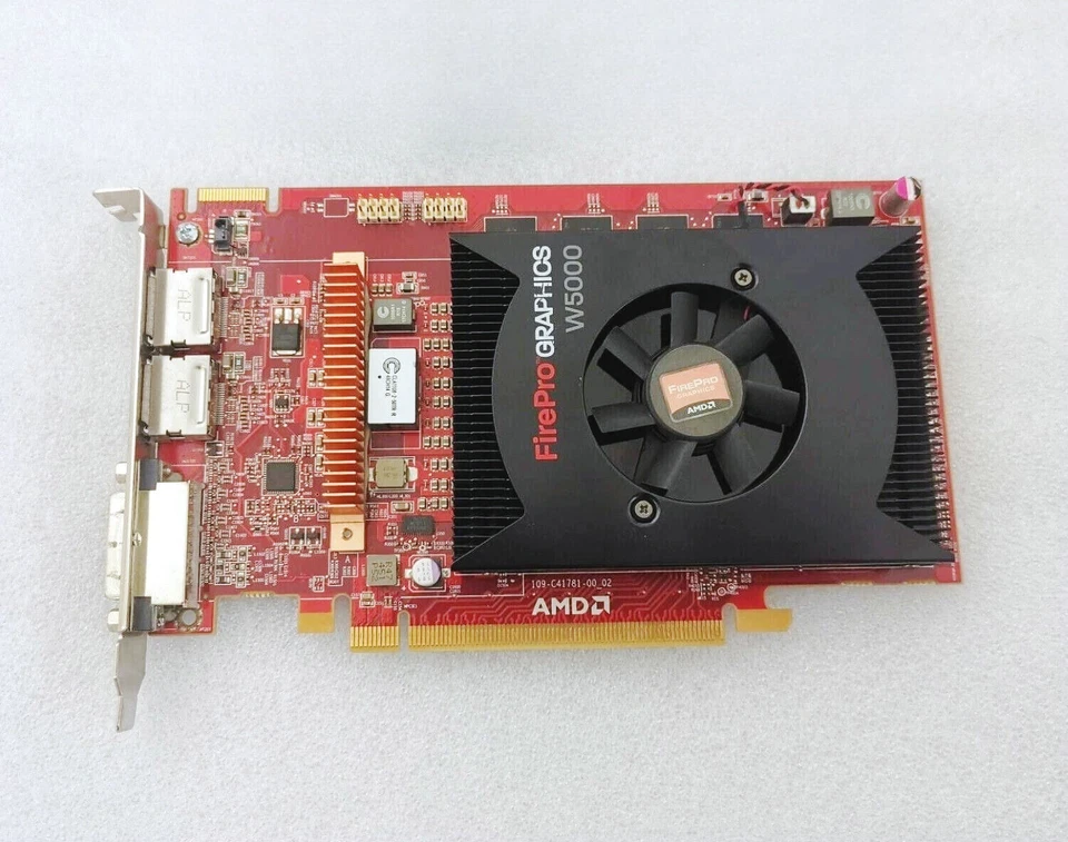 AMD Firepro W5000 2GB GDDR5 Dual DisplayPort DVI Professional Graphics Card - Image 1 of 4