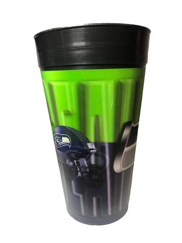 Capital Cups Holographic Seattle Seahawks Football Spirit Travel Mug Cup NFL Cover
