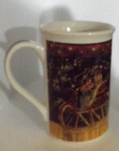 1990s Manufacturer defect Holiday Coffee Mug Multiple colors 5x3 in - Picture 1 of 7
