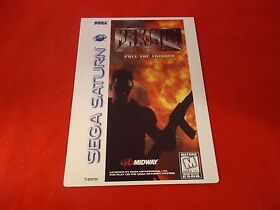 Maximum Force Sega Saturn Vidpro Promotional Display Card ONLY