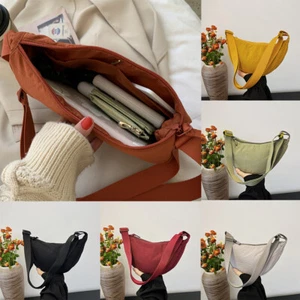 Men Women Crossbody Bag Large Capacity Zipper Bag Adjustable Bag Casual Bag Gift - Picture 1 of 25