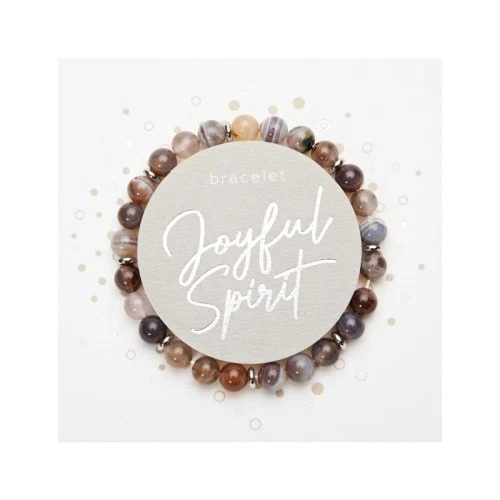 Armband "Joyful Spirit" - Botswana-Achat H.C.A. Geschenk Geburtstag Muttertag - Bild 1 von 1