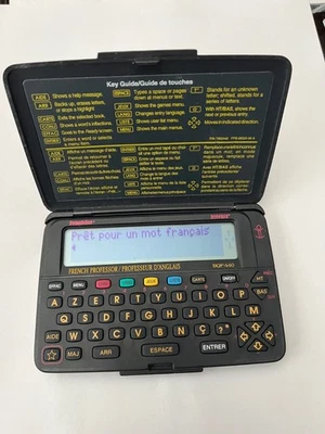Franklin Bookman French-German-English BQF-440 Electronic Translator Dictionary - Image 1 of 4