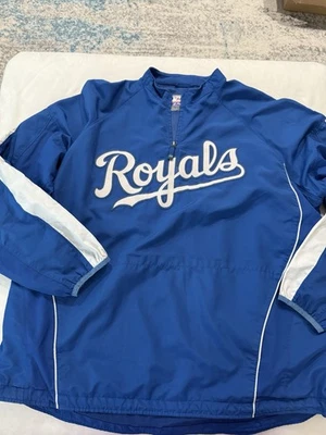 Vintage Kansas City Royals Majestic Pullover Windbreaker Size 2XL  EB3 - Image 1 of 4