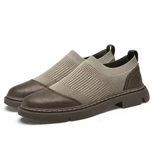 Custom Comfortable Casual Fashion Genuine Leather Slip on Dress Shoes for Men - Picture 1 of 17