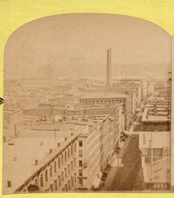 Панарама Нью-Йорка от почтового отделения.  Стереовизуальное фото - Изображение 1 из 2