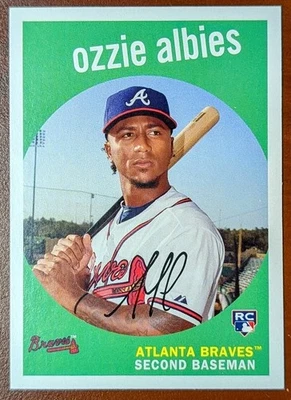 Ozzie Albies 2018 Topps Archives RC 1959 Style #18 Braves Rookie - Image 1 of 2