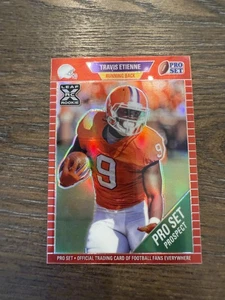 2021 Pro Set Metal #88 Travis Etienne 1989 XRC Rainbow Red Prospect #/75 - Picture 1 of 2