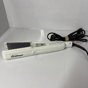 Bio Ionic One Pass Model NS 38 White Flat Iron Hair Straightener 5 Heat Settings - Picture 1 of 6