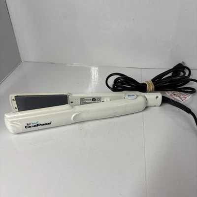 Bio Ionic One Pass Model NS 38 White Flat Iron Hair Straightener 5 Heat Settings - Image 1 of 4
