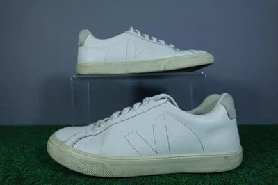 Veja Esplar Shoes Womens Size 8 EU 39 White Gray Leather Casual Low Top Sneakers - Image 1 of 4