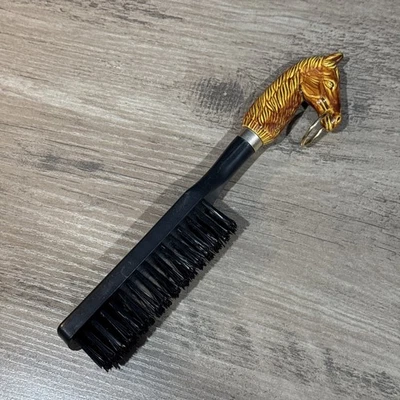 Cepillo de ropa ecuestre cabeza de caballo vintage y 10,5” hecho en Japón Foto 1 de 4