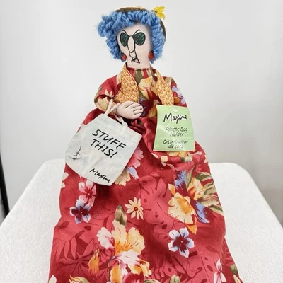 复古 Hallmark Maxine 塑料夏威夷杂货袋支架分装机 手工制作 全新 — 第 1/4 张图片