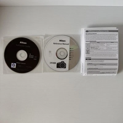 Nikon D5100 Reference Manual CD & Software Suite CD Windows Mac Original Discs - Image 1 of 4