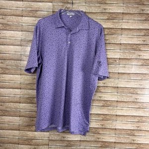 Mens PETER MILLAR Crown Sport Haze Performance Polo Shirt Jimi Hendrix Large - Picture 1 of 7