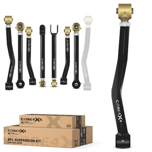 8pc Camp Series Control Arm Kit fits Jeep Wrangler JK/JKU 07-18 - Picture 1 of 20