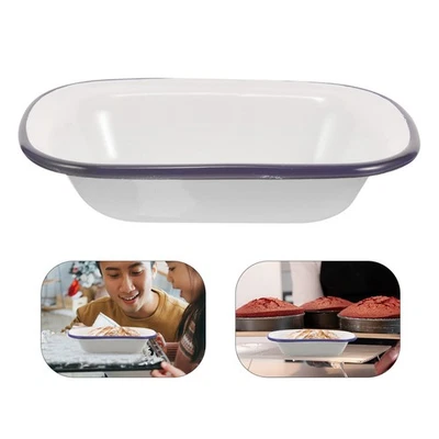  Emaille Backform Emaillierte Pfanne Kochgeschirr Aus Kuchenbackform - Bild 1 von 4