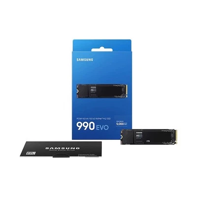 Samsung 990 EVO 2TB M.2 NVMe Internal SSD - Black (MZ-V9E2T0B/AM) ⚡ Sealed - Image 1 of 3