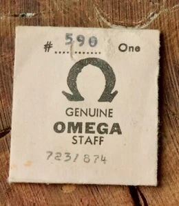Reloj Omega Vintage Años 60 Calibres 590 591 Balance Staff Original Omega Parte 723 - Imagen 1 de 1