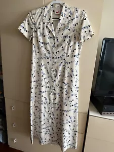 Vintage MONDI Floral Modest Maxi SILK Dress Button Down SMALL/MEDIUM - Picture 1 of 12
