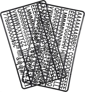 Letras de 3/4 pulgadas para tableros de letras flotas, 300 piezas incluyendo letras, números y - Imagen 1 de 2