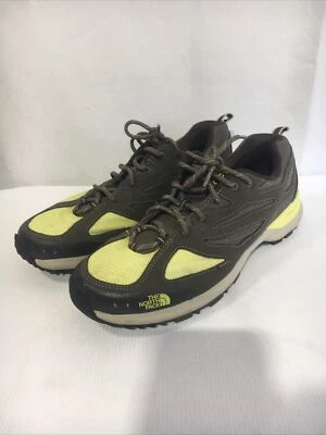 Womens The North Face Hiking Shoes Size 9 Brown Yellow. - Image 1 of 4