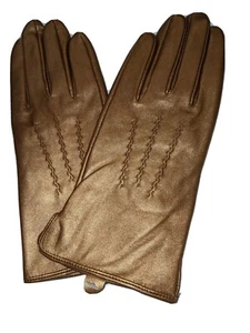 Guanti da donna in pelle ORO, medi  - Foto 1 di 4