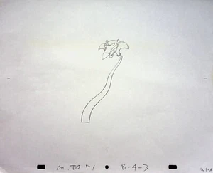 The Devil & Daniel Mouse Production WEEZ WEEZEL Hand Drawn Pencil CBC 1978 - Picture 1 of 2