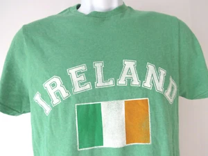 vtg SMALL MEN'S IRELAND TEE SHIRT Green Irish Flag Short sleeved sleeve T S - Picture 1 of 5