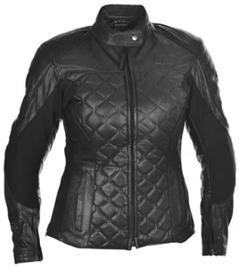 OXFORD INTERSTATE CLÁSICA RETRO VINTAGE SEÑORA CHAQUETA DE CUERO MOTOCICLETA - Imagen 1 de 4