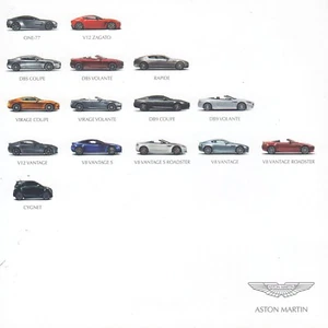 ASTON MARTIN One-77 V12 Zagato DBS Rapide Virage DB9 V8 Pressemappe 75 - Bild 1 von 1