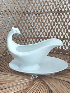 Antique 19th Century Porcelain CT Altwasser Phoenix Sauce Gravy Boat Saucière  - Picture 1 of 14