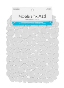 InterDesign 60663 Graphite Plastic Pebblz Sink Mat 12 H x 12 W x 15.5 L in. - Picture 1 of 1